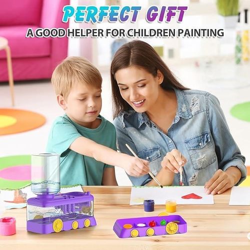 product_image_name-Generic-Brush cleaner with paint tray for acrylic, watercolor, and water-based paints-3