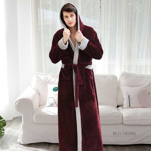 Lovers Dress for Men and Women Warm Super Soft Flannel Coral Fleece Long Bath  Robe Mens Kimono Bathrobe Male Dressing Gown Robes - Price history & Review  | AliExpress Seller - RUILINGSHA