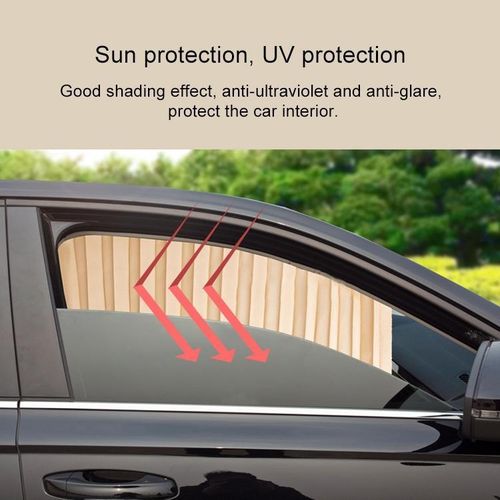 Generic 4 in 1 Car Auto Sunshade Curtains Windshield Cover Set (Silver) - image 5