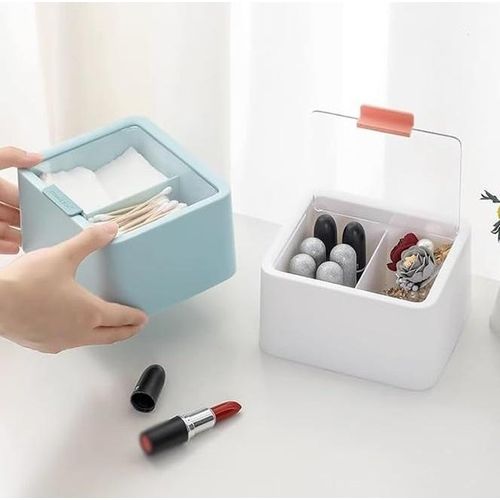 White Label 2Pcs Storage Box - White/Blue - image 3