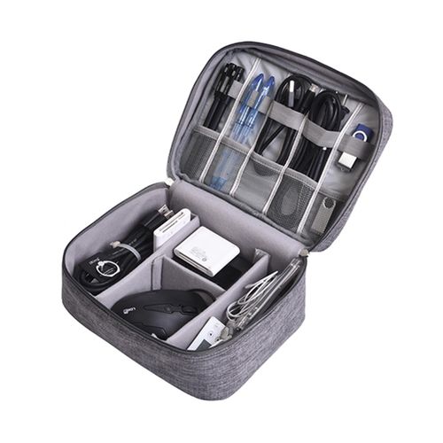 Generic Multifunctional Data Cable Storage Bag Travel Cord Organizer Pouch - image 3