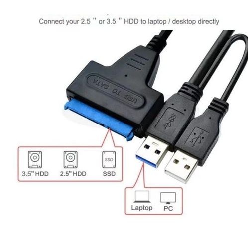 product_image_name-Genetic-USB 3.0 to SATA Adapter Cable Converter for 3.5" / 2.5" Hard Drives and SSD - Black-3