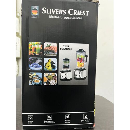 product_image_name-SilverCrest-2-in-1 Blender & Grinder – 2.5L High-Speed , Black & Silver ,For Home & Commercial Use-3