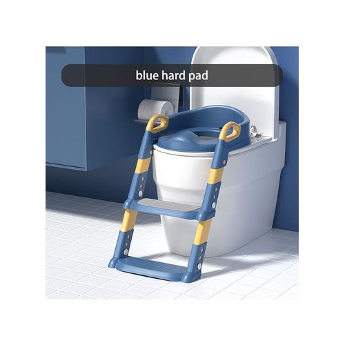 product_image_name-TodyJeyHo-Foldable Step Stool Kids Toilet Trainer Seat with 6-Level Adjustable Ladder, Anti-Splash Urine Design, Soft PU Cushion & Non-Slip Base – Transitional Potty Training for Boys/Girls 2-7 Years-1