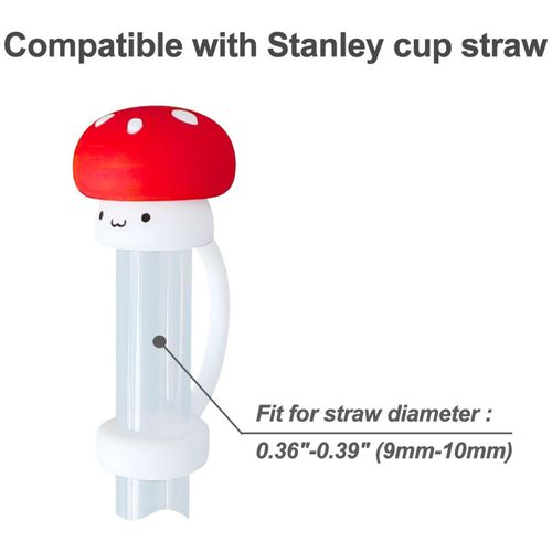 product_image_name-Generic-4 PCS Silicone Straw Covers Cap，Accessories for Reusable Toppers-2