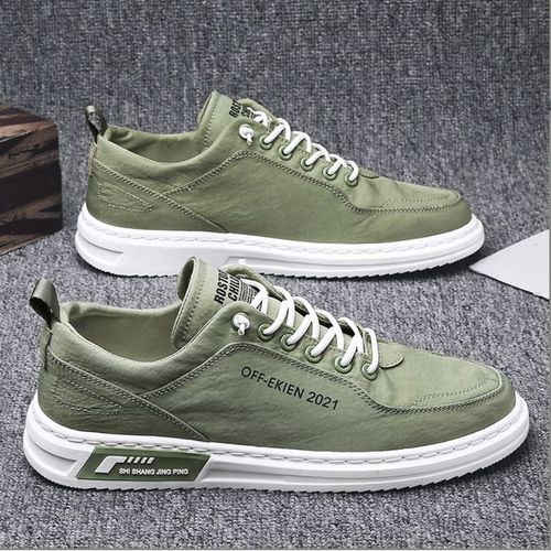 Shop Fashion Low Top Men's Canvas Shoes Summer Breathable Ice Silk Anti ...