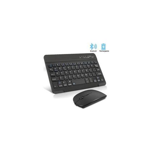 Generic Rechargeable Bluetooth Wireless keyboard and mouse - Black
