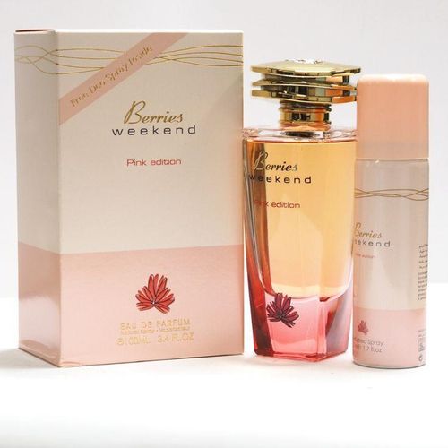product_image_name-Berries Weekend-Pink Edition + Deodorant Spray 50ml Eau De Parfum Long Lasting Fragrance for Women - 100ml-2
