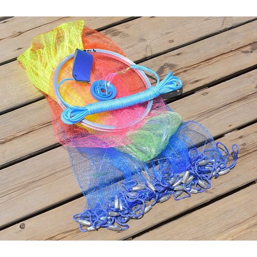 Shop Generic Fly Hand Fishing Cast Net - 3.6 meters Multicolour Online