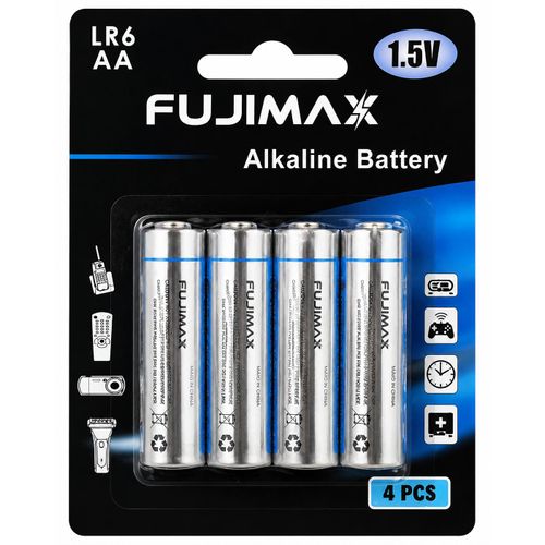 Fujimax LR6 Alkaline Batteries – Silver