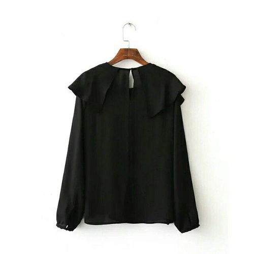 product_image_name-Chica By Yassmine-Cape Blouse - Black-2
