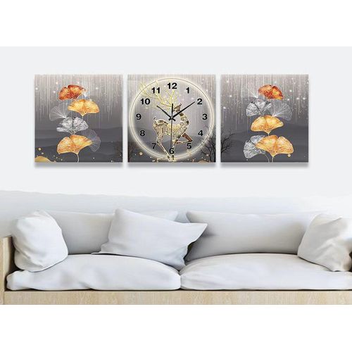 product_image_name-White Label- 3pcs Abstract Geometric Luxury Wall Art Poster - Multicolour-1