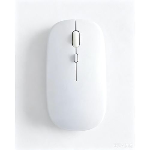 Generic Wireless Mouse, Matte White Battery Version, Bluetooth + 2.4G Dual Mode