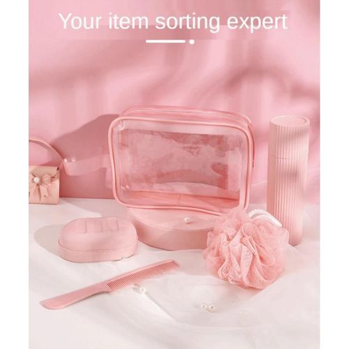 product_image_name-AD-2pcs Travel Bathing Accessories Set - Pink-2