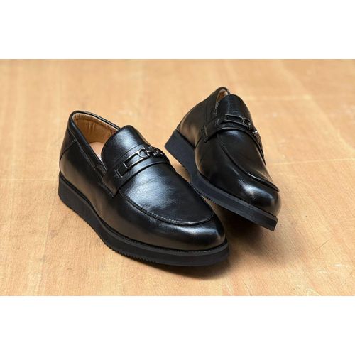product_image_name-China Impression-Classic Black Leather Loafer Shoes-1