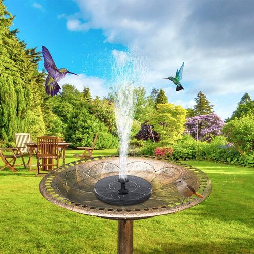 Generic Solar Fountain Solar Bird Bath Fountain Easy Setup Auto Onoff - image 2