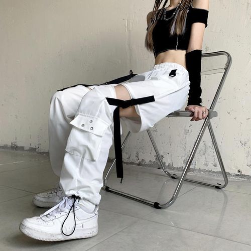 Shop Generic Casual Pants Women Cargo Korean Style Solid Spring