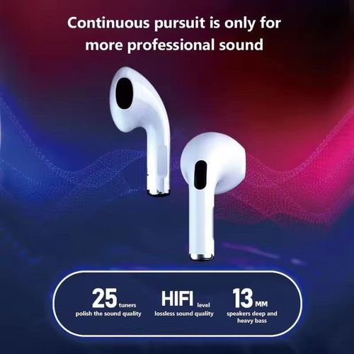 product_image_name-No Band-Pro4 True Wireless Earbuds Bluetooth earphones Ultra Long Standby Running Bass Sports earPods music headset with Mic-3