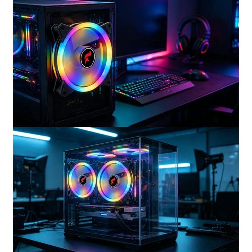 Generic 120mm Computer Chassis Fan 12V 4PIN ARGB PWM Computer Case PC Cooling Fan Computer Cooler Cooling RGB Case Fan For CPU - image 4