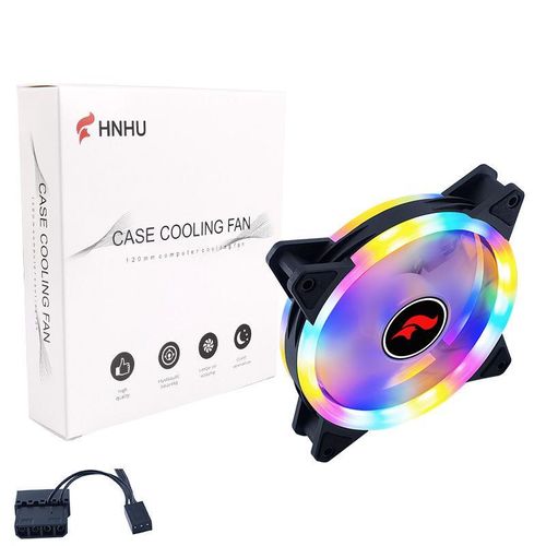 Generic 120mm Computer Chassis Fan 12V 4PIN ARGB PWM Computer Case PC Cooling Fan Computer Cooler Cooling RGB Case Fan For CPU - image 6