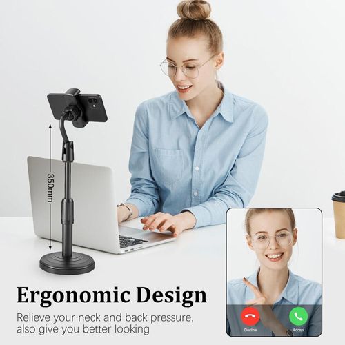 product_image_name-Generic-Generation 1 Live Streaming & Selfie Phone Stand – Height & Angle Adjustable, Compatible with Most Phones on the Market (BLACK))-5