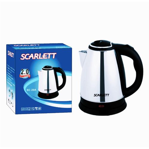 Generic 2L Stainless Electric Kettle  Grey
