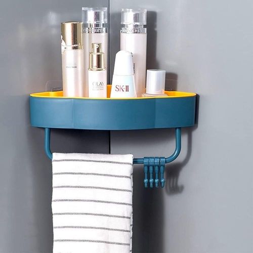 Generic No-Drill Adhesive Bathroom Wall Shelf - 3-Tier Metal Organizer Rack for Storage