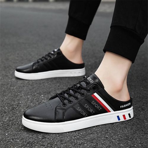 product_image_name-GALUIN-Casual shoes, men's board shoes, trendy breathable white shoes, sports shoes, low cut- Black-2