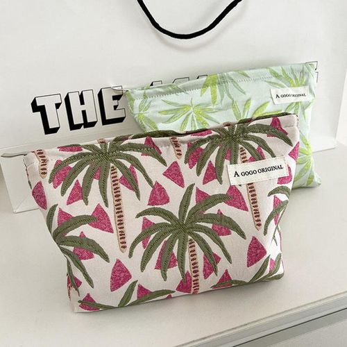 product_image_name-Generic-Large Portable Aesthetic Makeup Bag  Floral Makeup Bag  Noon Clutch Bag  Noon Clutch Bag  Hygiene Bag  Skincare Bag  Cute Makeup Bag-5