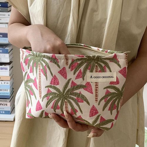 product_image_name-Generic-Large Portable Aesthetic Makeup Bag  Floral Makeup Bag  Noon Clutch Bag  Noon Clutch Bag  Hygiene Bag  Skincare Bag  Cute Makeup Bag-7