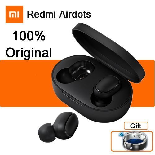 Shop Xiaomi Mi Redmi AirDot Bluetooth Wireless Headset+NFC Smart Ring  Online