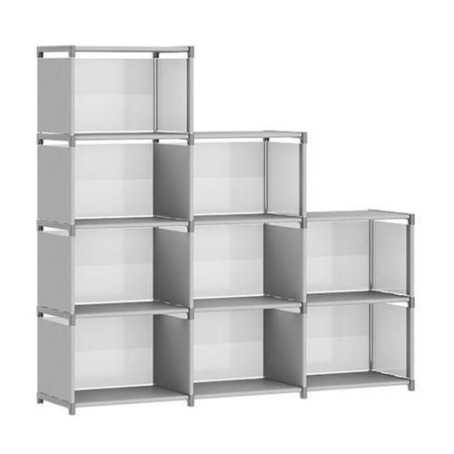 product_image_name-Generic-Étagère De Rangement Combinée Multifonctionnelle, Porte-vêtements, étagère, étagère De Rangement Pour Meubles, Gris-2