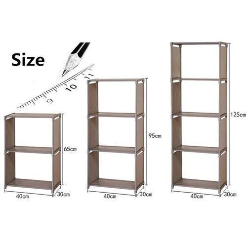 product_image_name-Generic-Étagère De Rangement Combinée Multifonctionnelle, Porte-vêtements, étagère, étagère De Rangement Pour Meubles, Gris-4