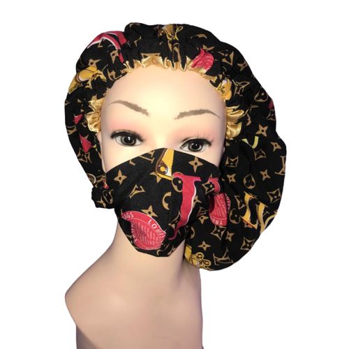 Shop Generic Satin Hair Bonnet With Nose Mask - Multicolor Online ...