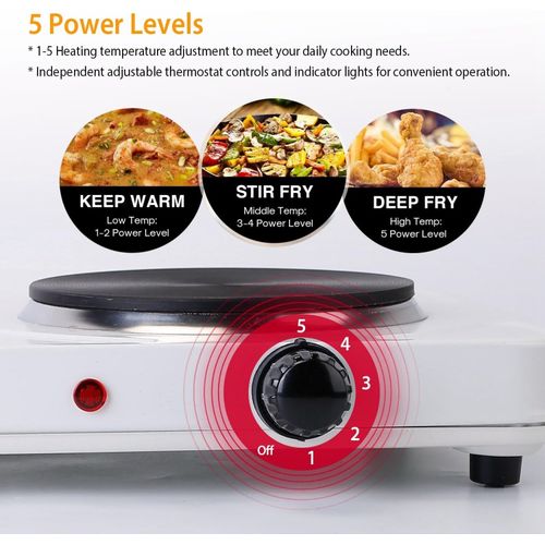 Generic Electric Hot Plate - 2 Burner White - image 2