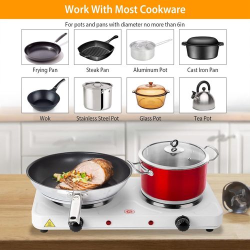 Generic Electric Hot Plate - 2 Burner White - image 6