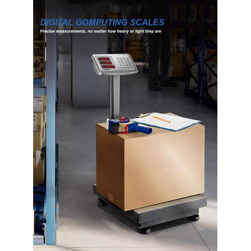 product_image_name-Generic-150Kg Foldable Double-Sided LED Display Electric Platform Scale - 6V Rechargeable Heavy Duty Scale with Power Switch SC-5 (L15.7 x W11.8 x H27.5)inch- Black-2