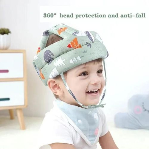 Generic Baby Head Protector Baby Soft Helmet -Green - image 4