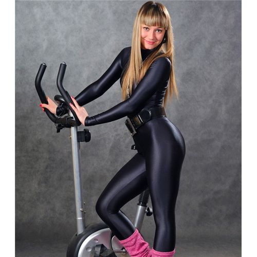 Shop Generic Sexy Workout Bodysuit Women Dance suit Gym Overall Mock Neck  Tights Jumpsuit Elastic Spandex Catsuit Activewear Fitness Online