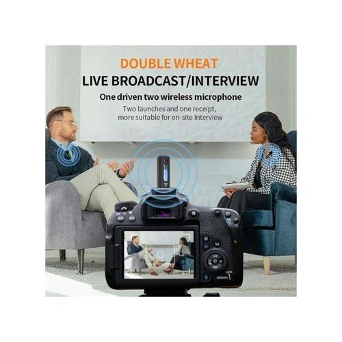Generic K35 3.5mm Wireless Microphone (dual Microphone)-black - image 2
