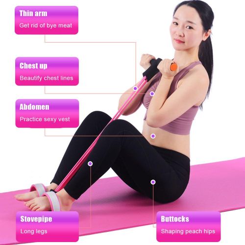 Stovepipe Gym Equipment, Muscle Chest, Buttocks Home Workout Equipment, Pink  2.