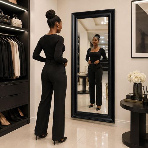 Better Homes And Gardens Black Wall Dressing Mirror