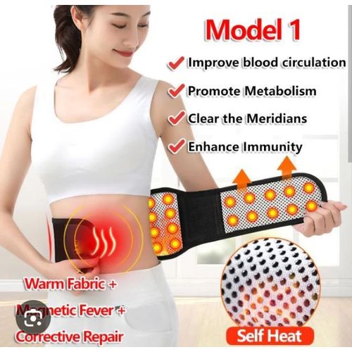 AD Multifunctional Lumber Waist Heating Brace for Pain Relief- Multicolour - image 2