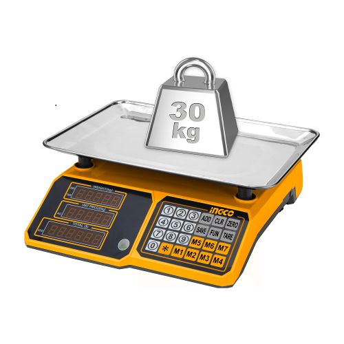 product_image_name-Ingco-HESA3303 Electronic Scale - 30kg - Yellow-1