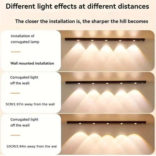 product_image_name-Generic-One 40cm modern LED sensor cabinet light with magnetic USB charging and three-color dimming function.-2