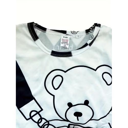 product_image_name-Yemlays-Two-Piece White Bear Short-Sleeve Suit - White-3