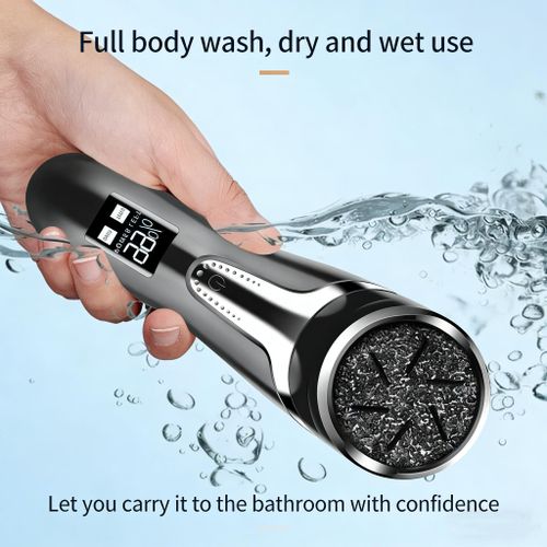 product_image_name-Genetic-Rechargeable waterproof Foot Grinder scrubber with 3 rollers Pedicure Machine set -Black-2