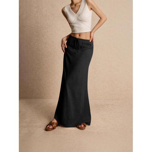 product_image_name-BLWOENS-Women's Summer Skirt - Black-1