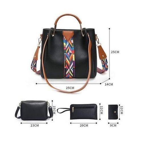 product_image_name-Fashion-Ladies Women's Bag 4 in1 Waterproof crossbody bag Shoulder bag handbag-2