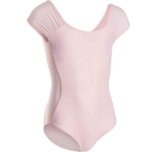 product_image_name-Decathlon-Girls' Short-sleeved Ballet Leotard - Light Pink-8
